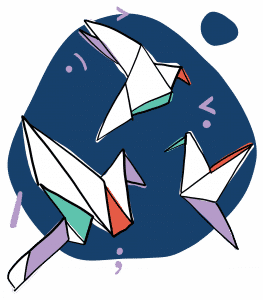 Illustration formation Origami