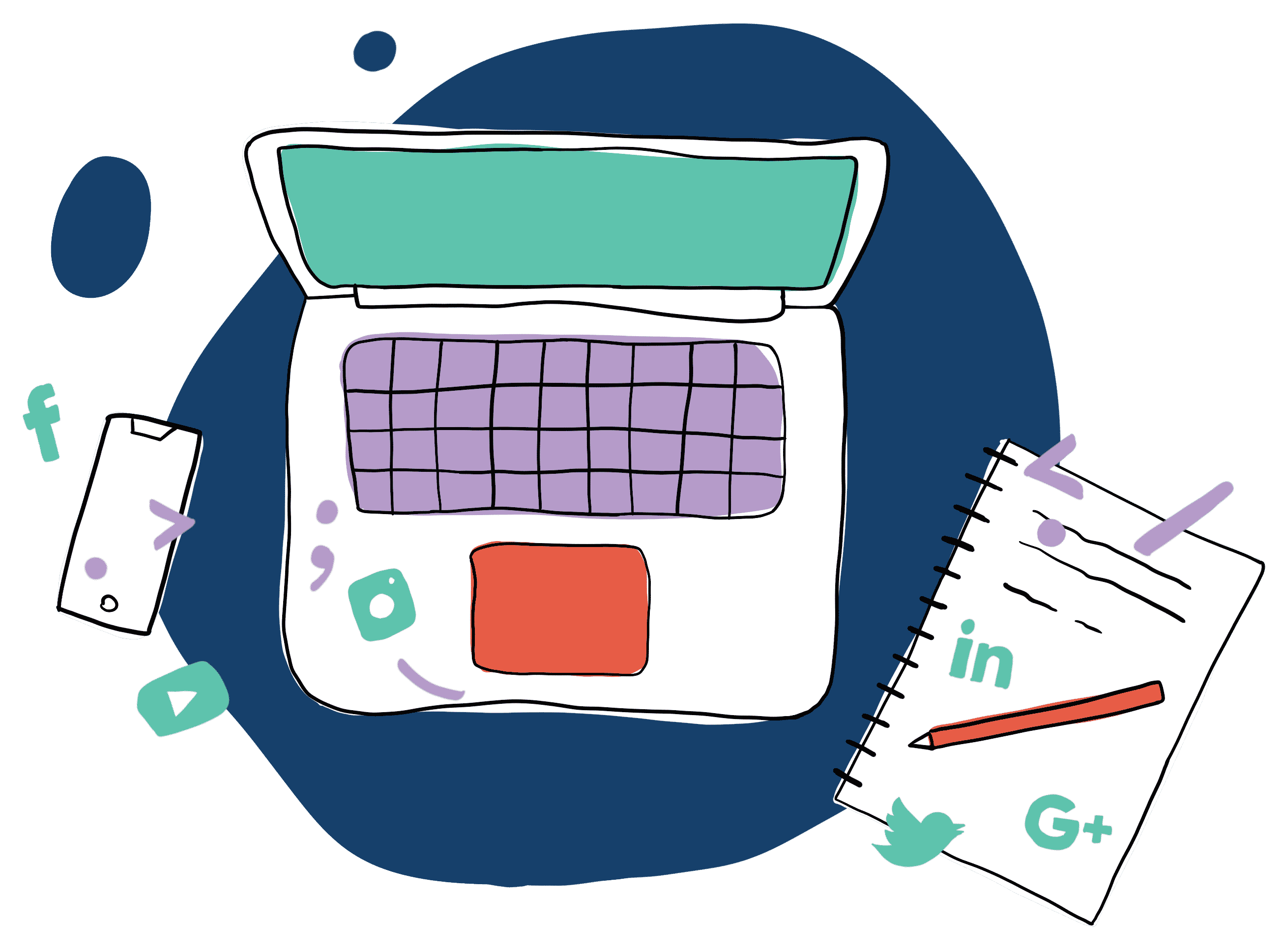 Illustration Formation Rédaction Web