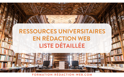 Ressources universitaires utiles en rédaction web | Liste détaillée