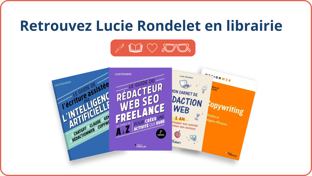 Les livres de Lucie Rondelet, édition Eyrolles